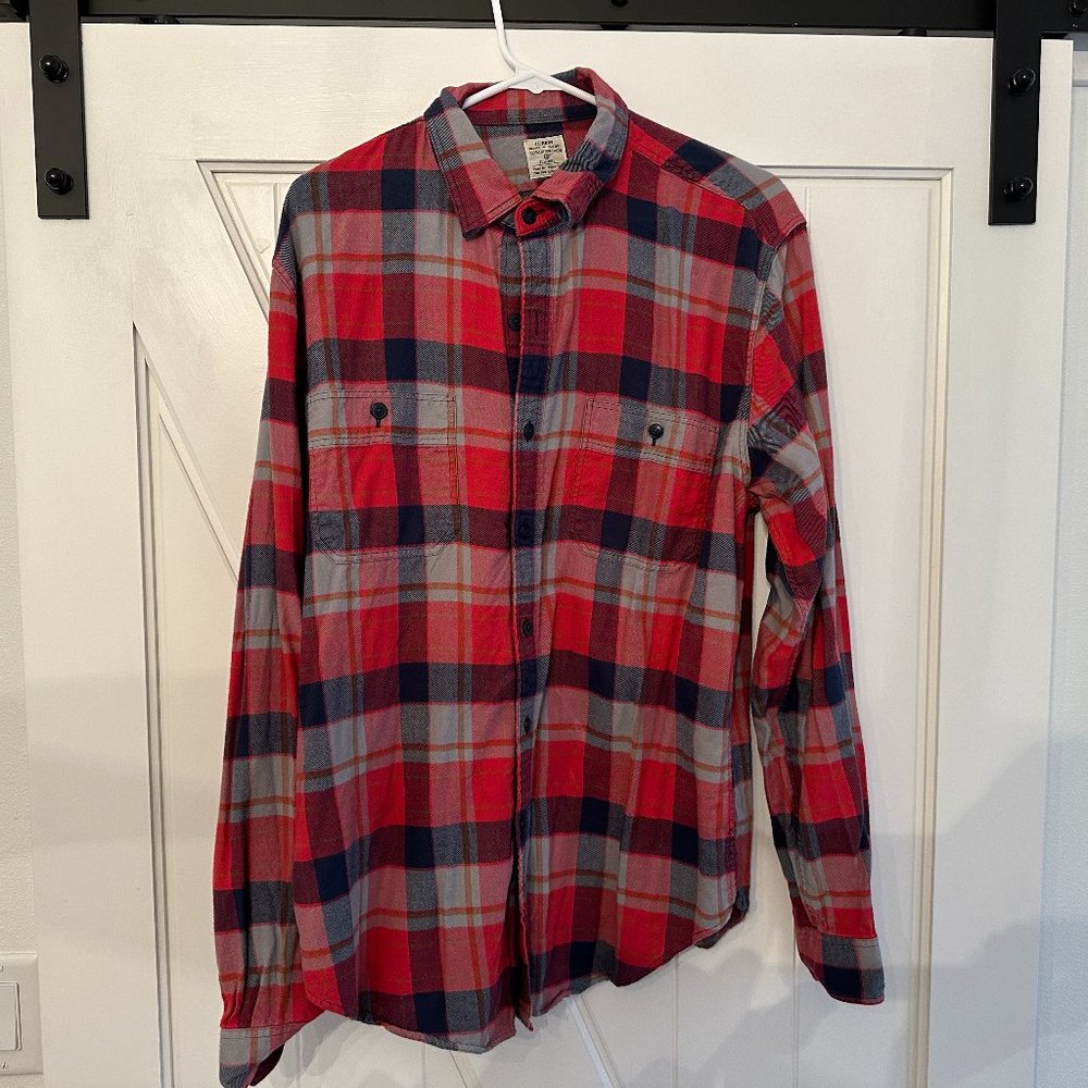 J. Crew Flannel Shirt Size Large